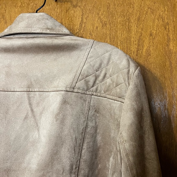 Kut From The Kloth Faux Suede Moto Jacket, Camel, XXL - Picture 5 of 11